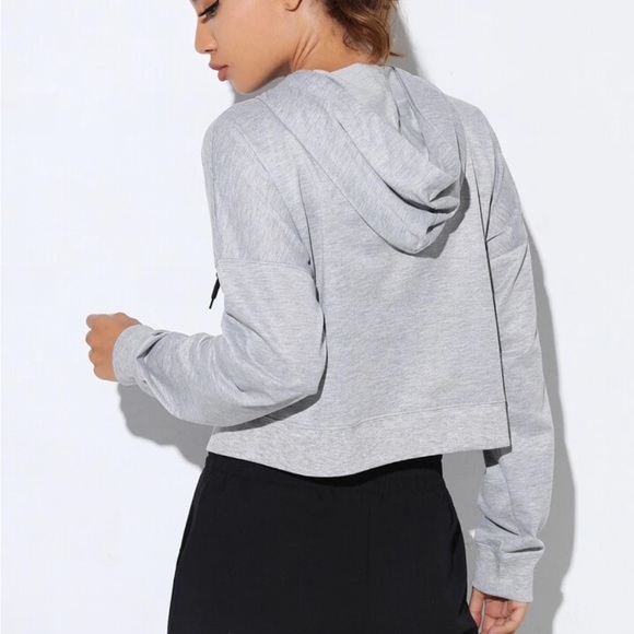 4/15$ Athletic zip hoodie Heathered grey - Picture 2 of 5